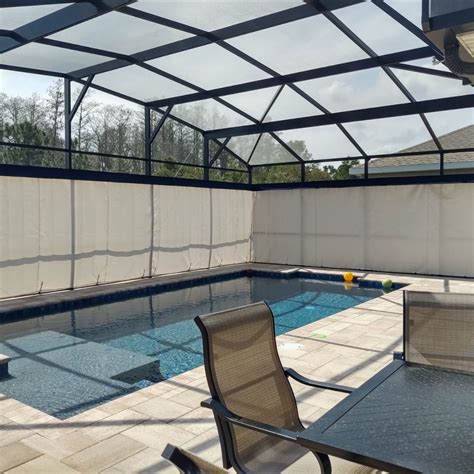 pool enclosure screen material